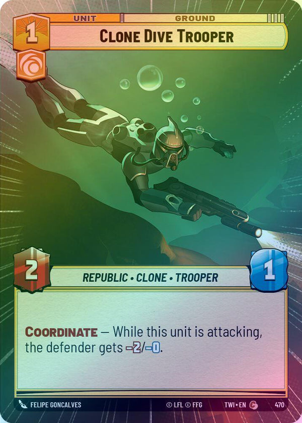 Clone Dive Trooper (Hyperspace) - 470 - Common (Foil)