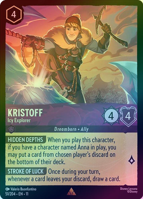 Kristoff (Icy Explorer) - 51/204 - Rare (Foil)