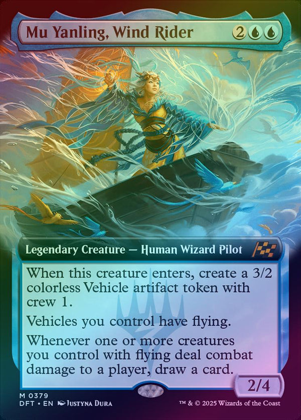 Mu Yanling, Wind Rider - Extended Art (Foil) (DFT)