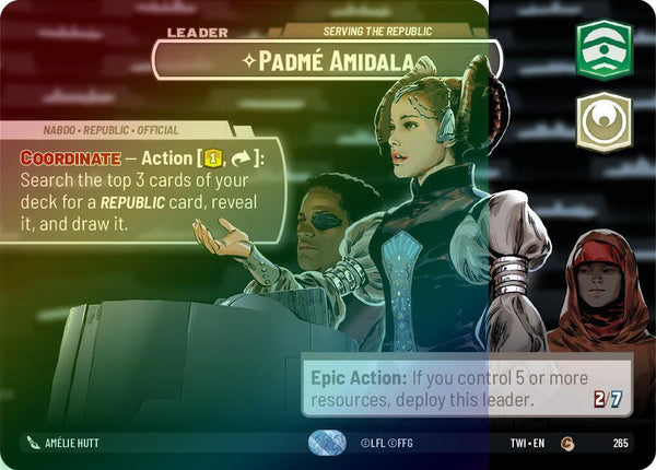 Padmé Amidala - Serving the Republic (Showcase) - 265 - Common (Foil)