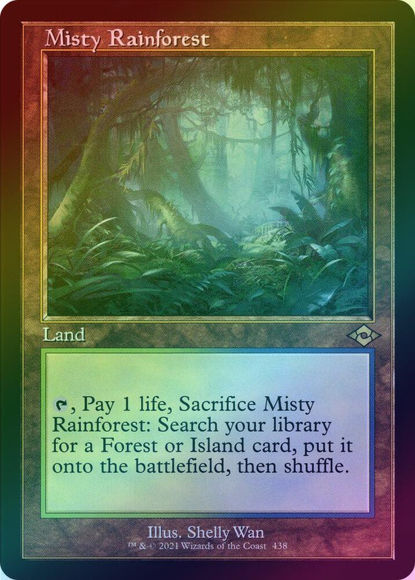 Misty Rainforest - Retro Frame (Foil) (MH2)