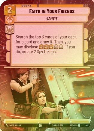 Faith in Your Friends (Hyperspace Foil) - 967 - Uncommon (Foil)
