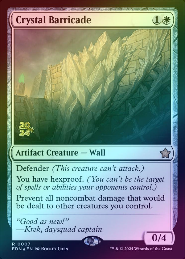 Crystal Barricade - Prerelease Promo (Foil) (PFDN)