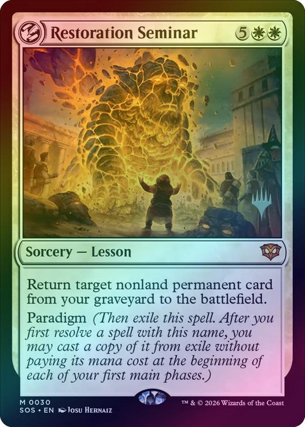 Restoration Seminar - Promo Pack (Foil) (PSOS)