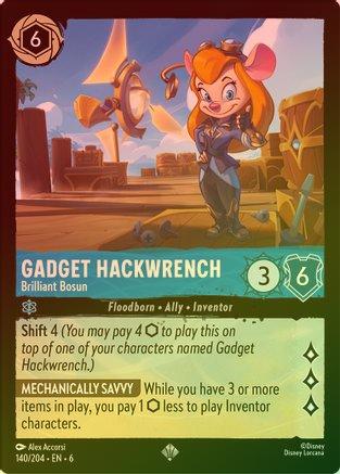 Gadget Hackwrench (Brilliant Bosun) - 140/204 - Super Rare (Foil)