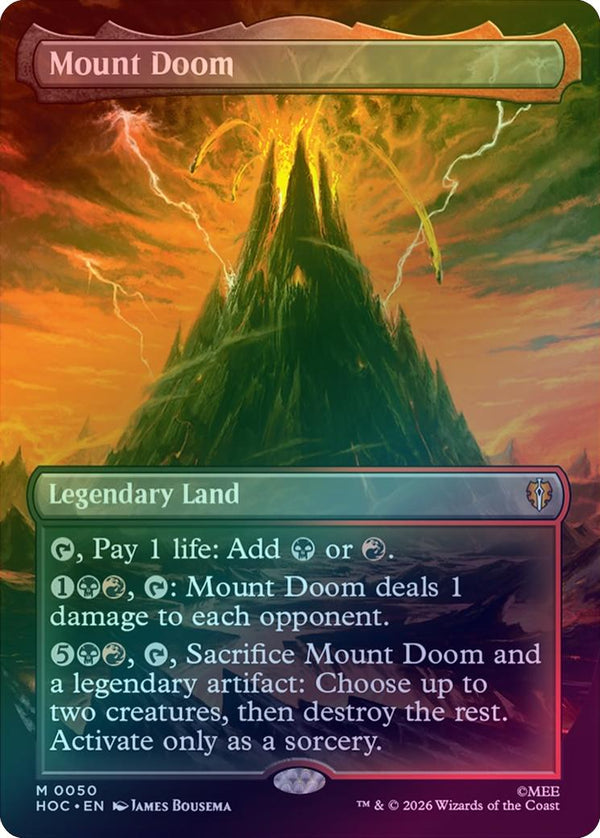Mount Doom - Borderless (Foil) (HOC)