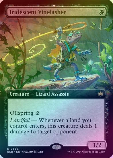 Iridescent Vinelasher - Extended Art (Foil) (BLB)