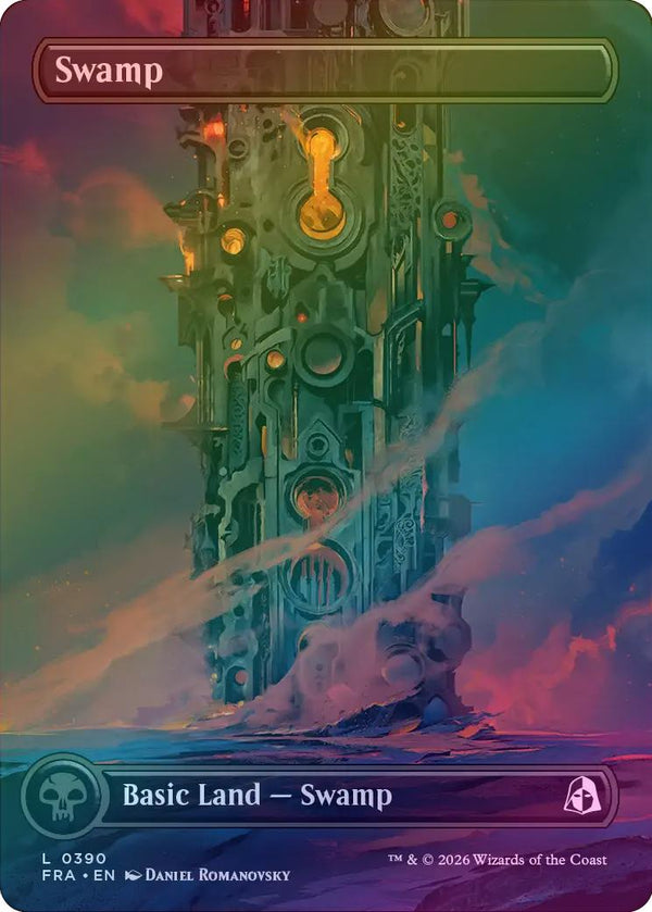 Swamp (390) - Tower Full Art (Foil) (FRA)