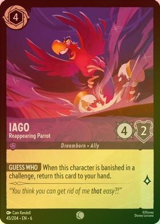 Iago (Reappearing Parrot) - 45/204 - Common (Foil)
