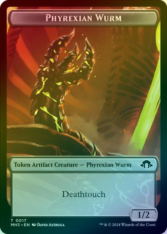 Phyrexian Germ // Phyrexian Wurm (017) Token (Foil) (TMH3)