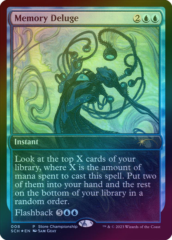 Memory Deluge - Store Championship Promo (Foil) (SCH)