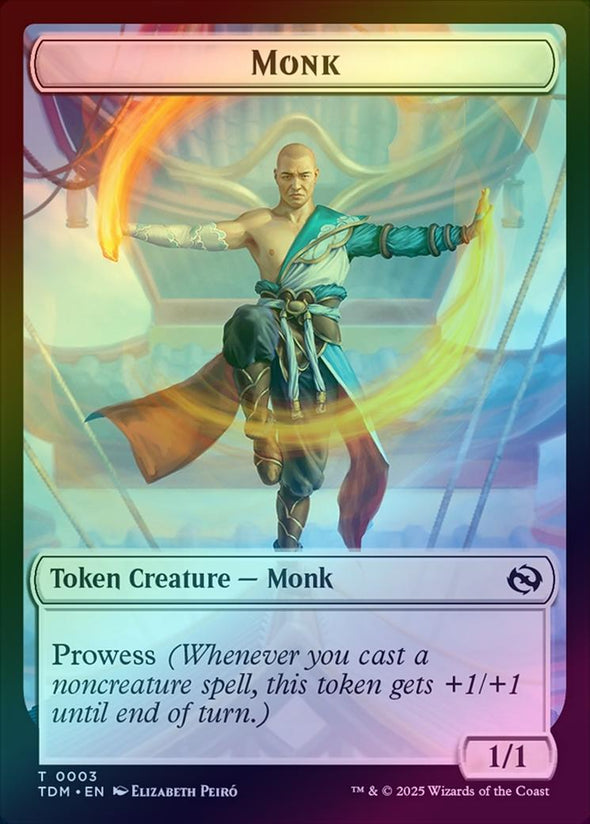 Bird // Monk Token (Foil) (TTDM)