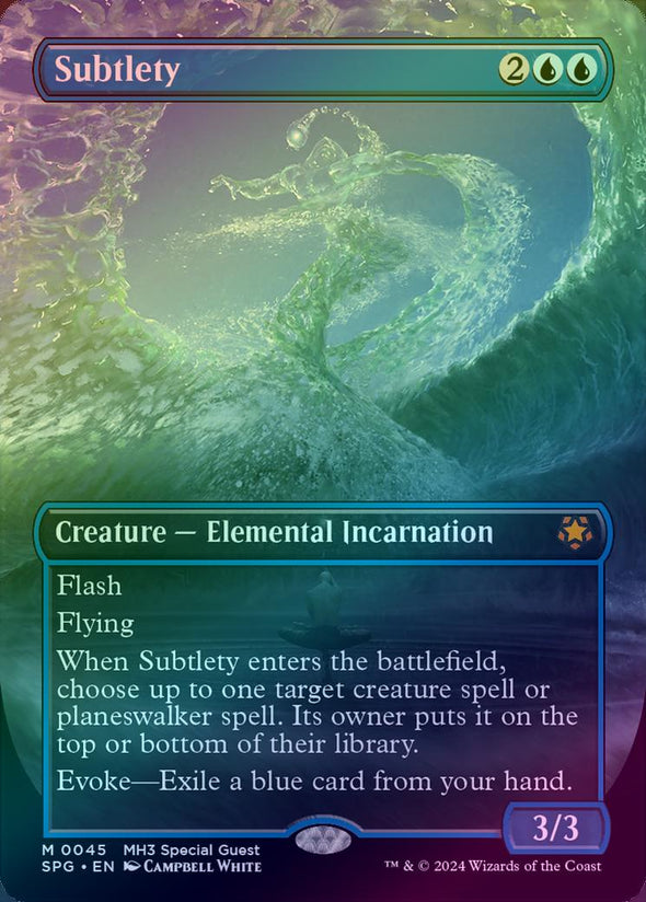 Subtlety - Borderless (Foil) (SPG)