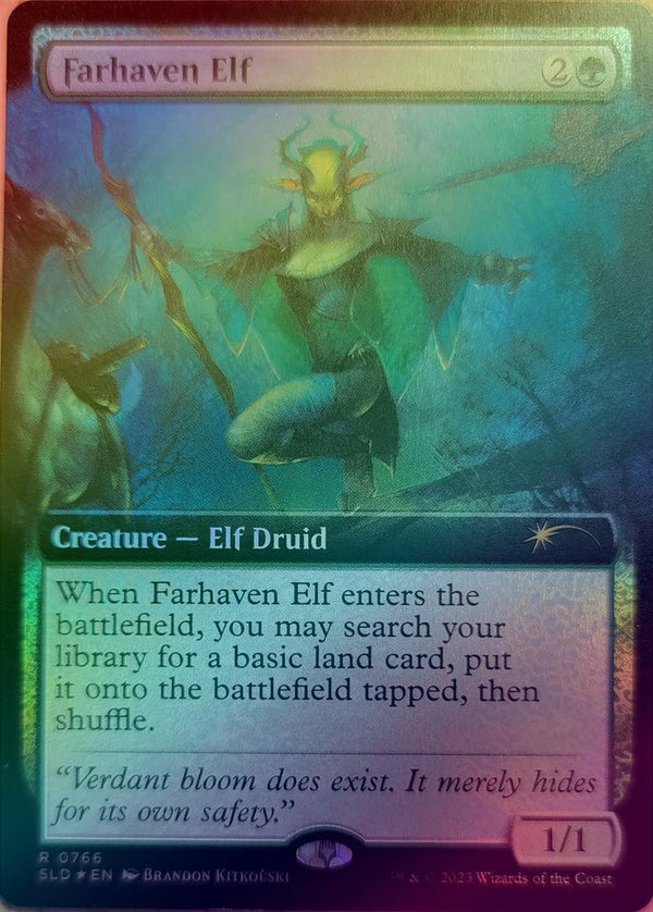 Farhaven Elf - Elusive Elves (Foil) (SLD)