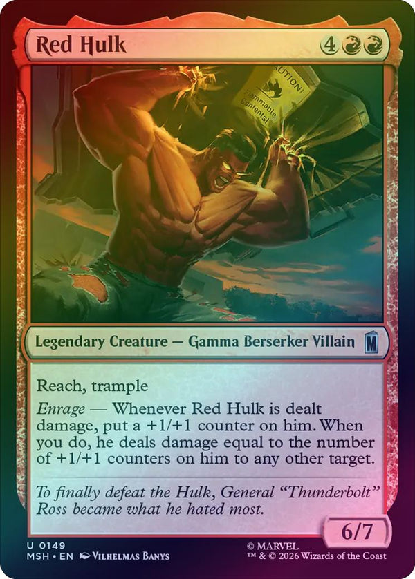 Red Hulk (Foil) (MSH) (Pre-Order)