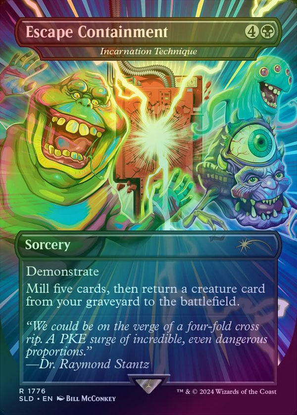 Escape Containment // Incarnation Technique - Ghostbusters: Slimer (Rainbow Foil) (SLD)