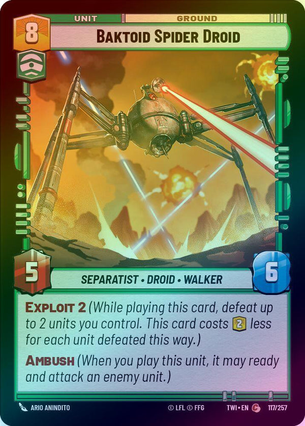 Baktoid Spider Droid - 117/257 - Common (Foil)