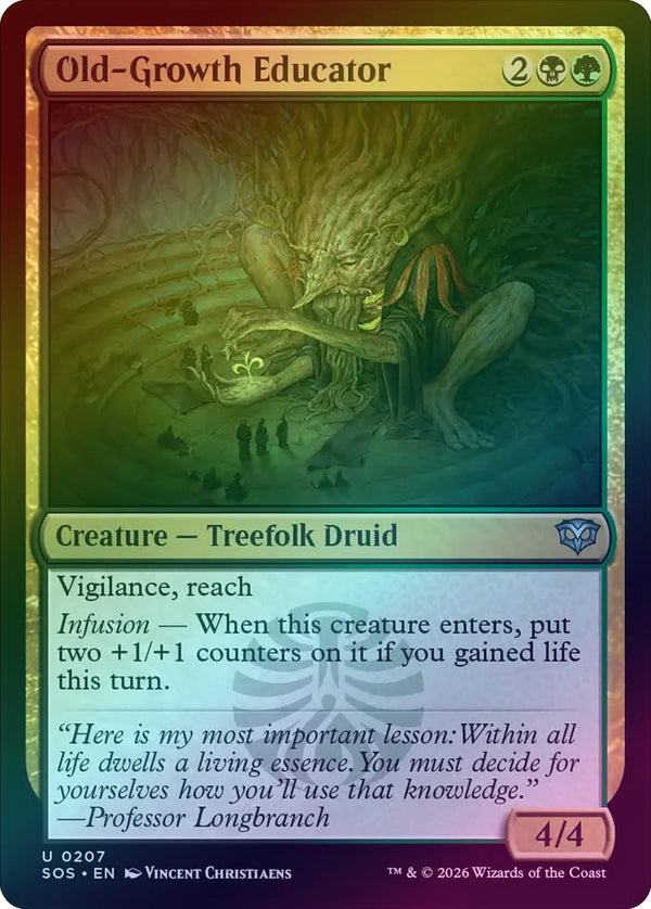 Old-Growth Educator (Foil) (SOS)