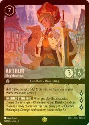 Arthur (King Victorious) - 194/204 - Legendary (Foil)