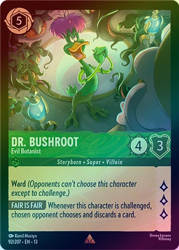 Dr. Bushroot (Evil Botanist) - 92/207 - Rare (Foil)
