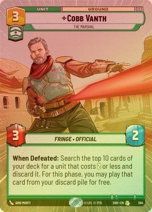 Cobb Vanth - The Marshal (Hyperspace) - 384 - Rare (Foil)