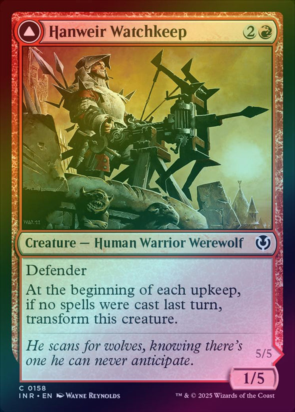 Hanweir Watchkeep // Bane of Hanweir (Foil) (INR)