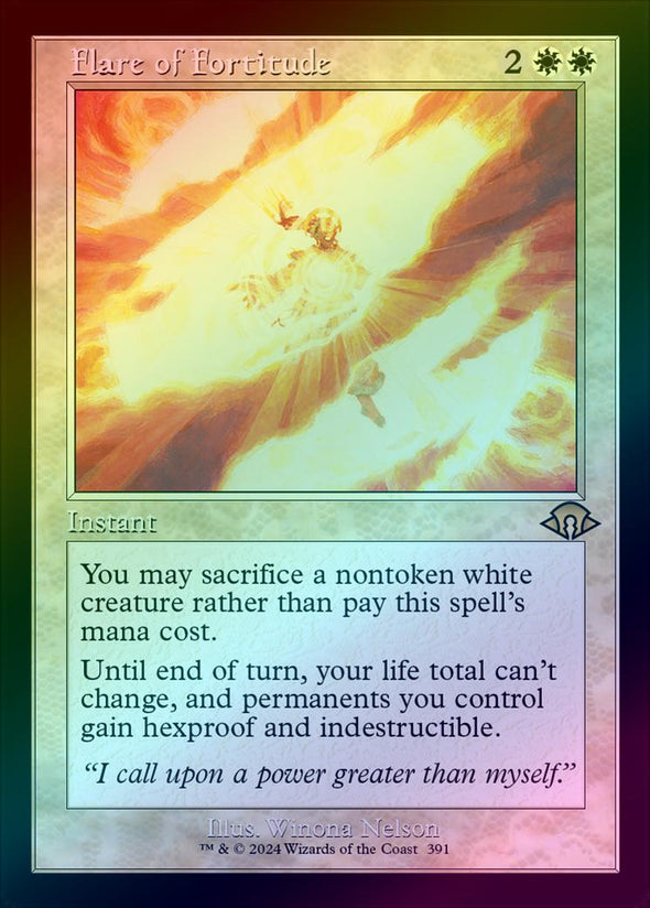 Flare of Fortitude - Retro Frame (Foil) (MH3)