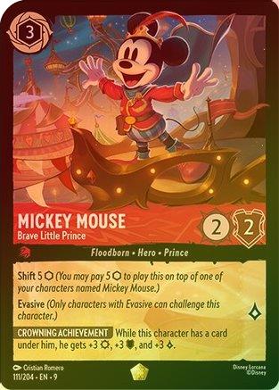 Mickey Mouse (Brave Little Prince) - 111/204 - Legendary (Foil)
