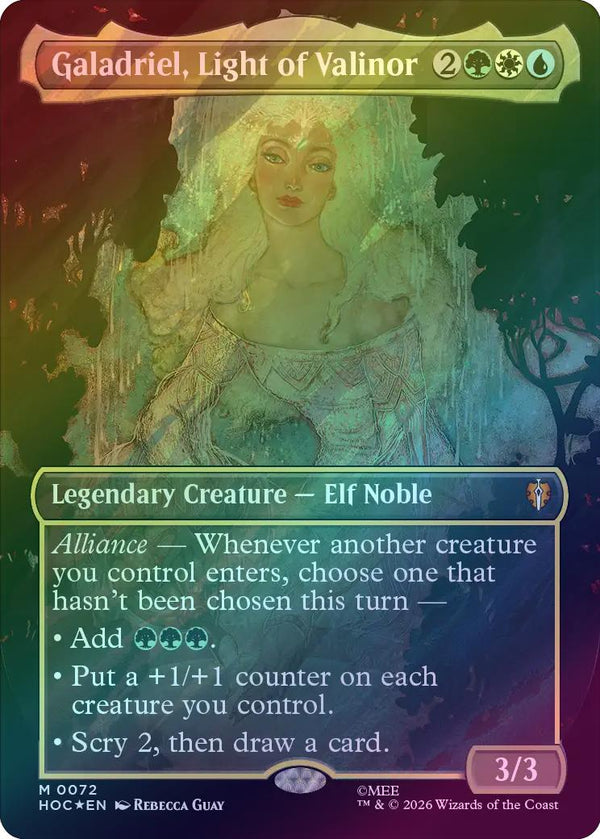 Galadriel, Light of Valinor - Borderless (Surge Foil) (HOC) (Pre-Order)