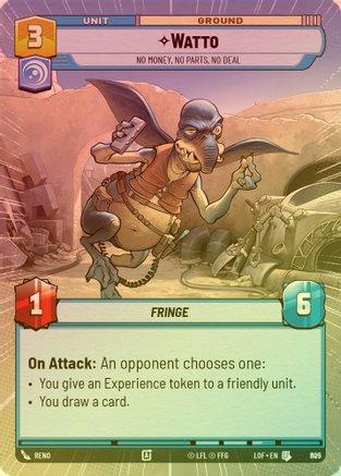 Watto - No Money, No Parts, No Deal (Hyperspace) - 805 - Uncommon (Foil)