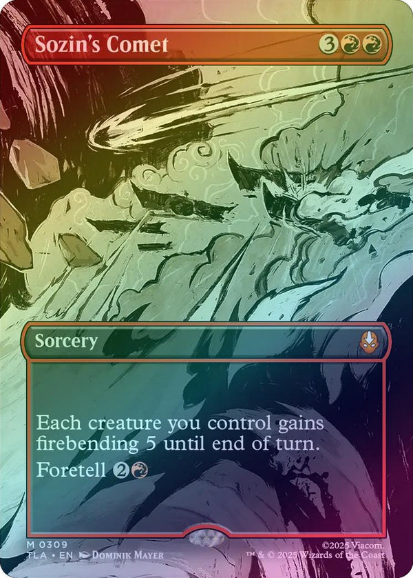 Sozin's Comet - Borderless Scene (Foil) (TLA)