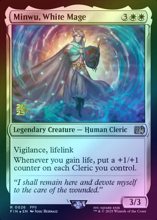 Minwu, White Mage - Prerelease Promo (Foil) (PFIN)