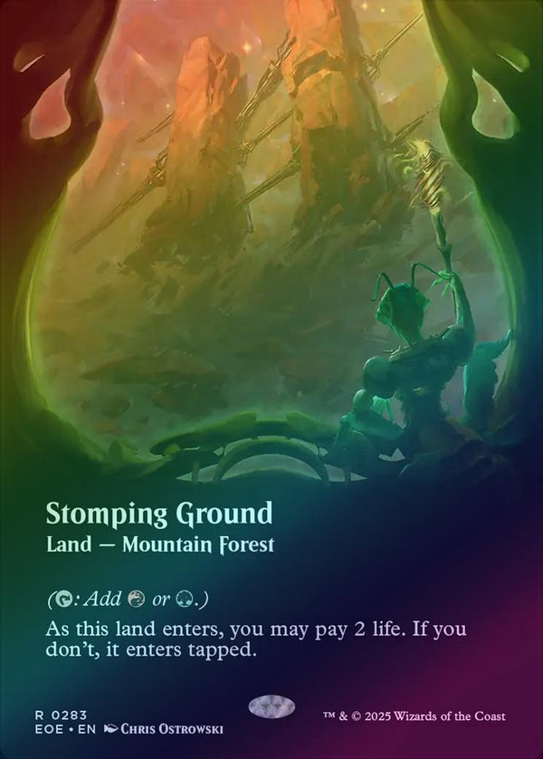Stomping Ground - Borderless Viewport Land (Foil) (EOE)