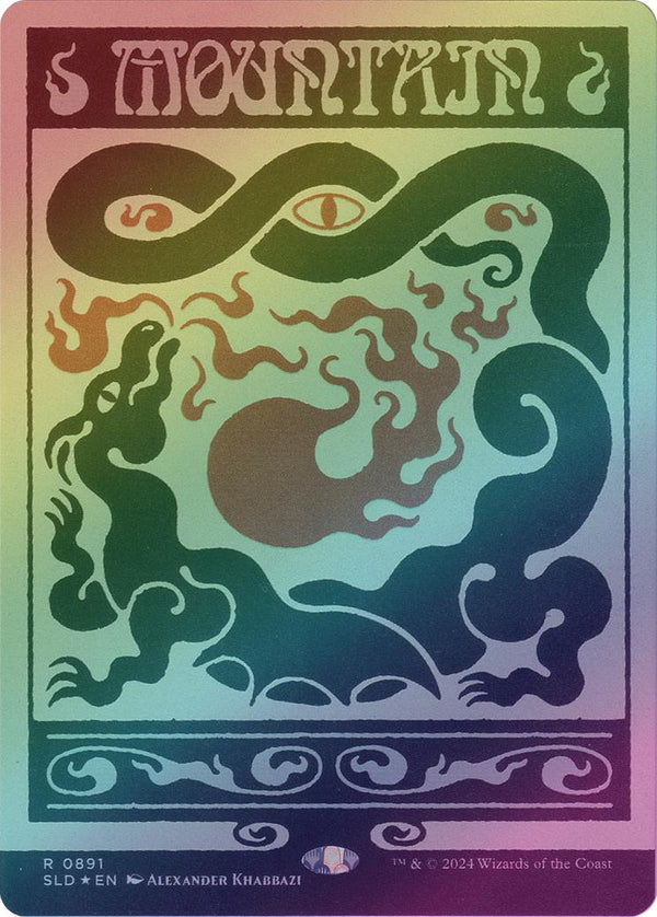 Mountain (0891) - Deceptive Districts (Rainbow Foil) (SLD)