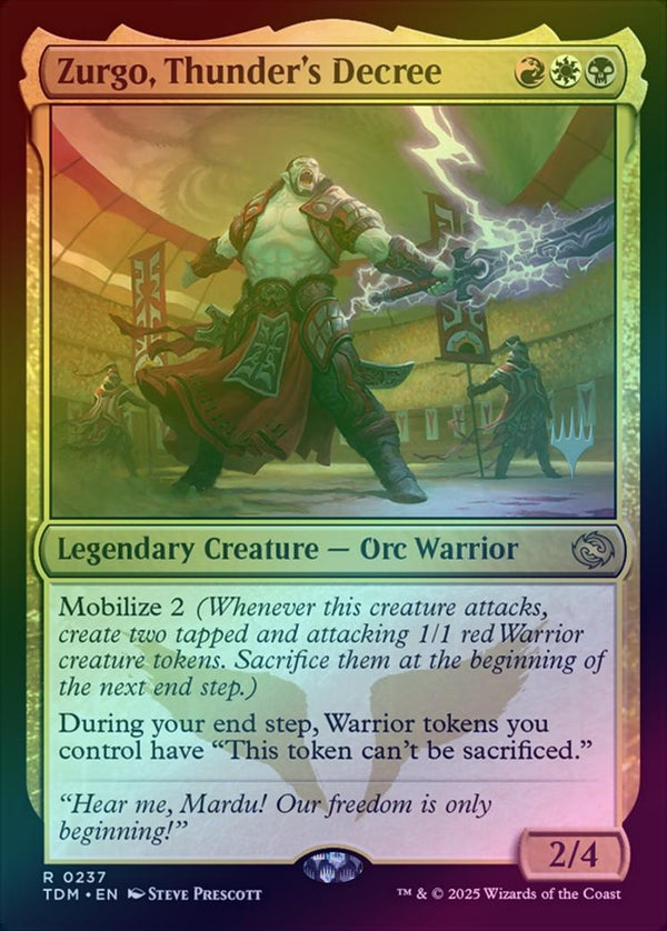 Zurgo, Thunder's Decree - Promo Pack (Foil) (PTDM)