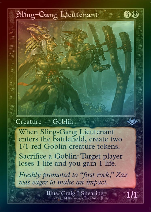 Sling-Gang Lieutenant - Retro Frame (Foil) (H2R)