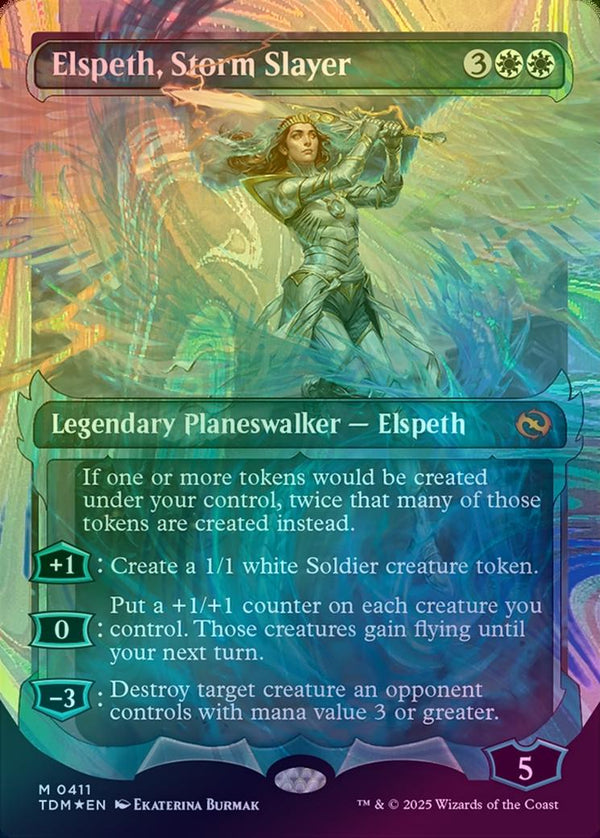 Elspeth, Storm Slayer - Ghostfire Showcase (Halo Foil) (TDM)