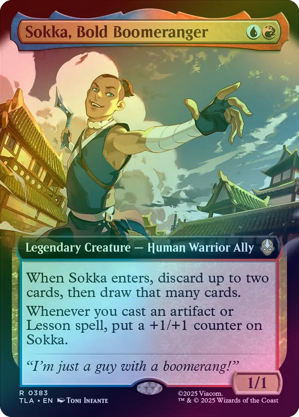 Sokka, Bold Boomeranger - Extended Art (Foil) (TLA)
