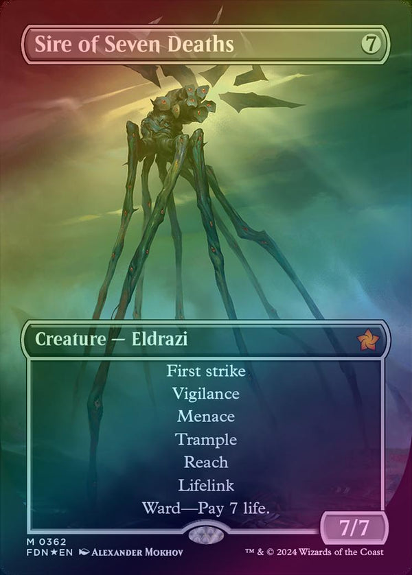 Sire of Seven Deaths - Borderless (Mana Foil) (FDN)