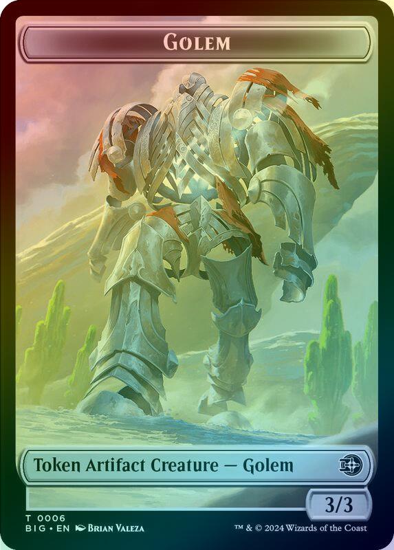 Treasure // Golem Token (Foil) (TOTJ)