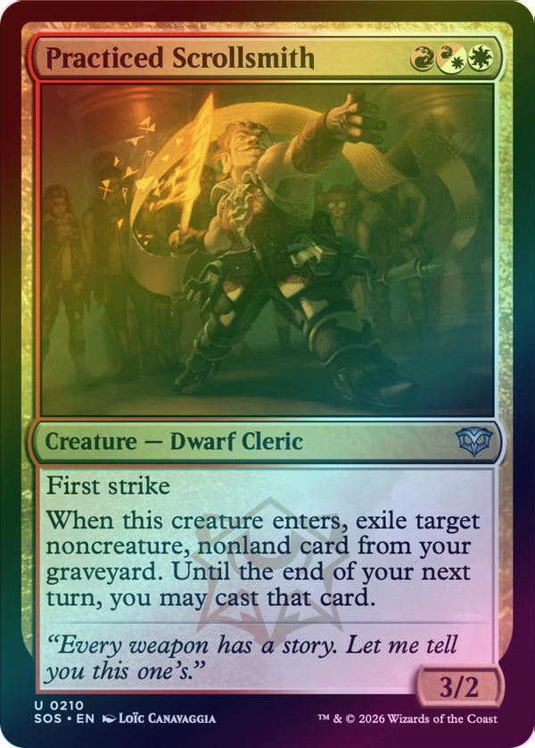 Practiced Scrollsmith (Foil) (SOS)