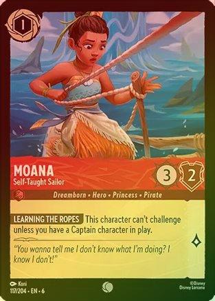 Moana (Self-Taught Sailor) - 117/204 - Common (Foil)