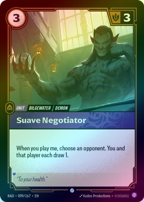 Suave Negotiator - 099/167 - Common (Foil)