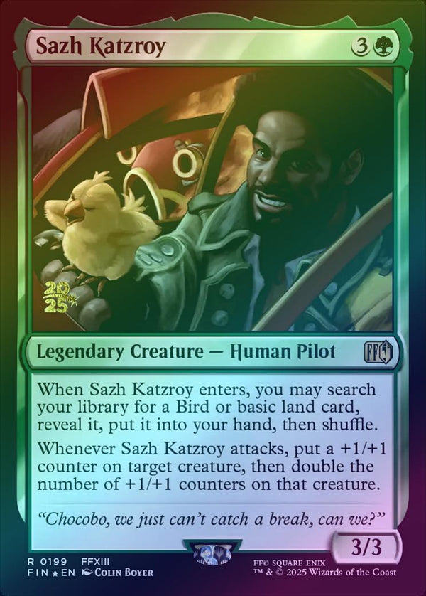Sazh Katzroy - Prerelease Promo (Foil) (PFIN)