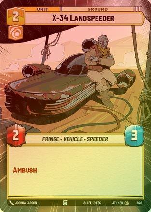 X-34 Landspeeder (Hyperspace) - 948 - Common (Foil)