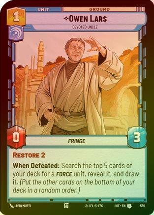 Owen Lars - Devoted Uncle (Foil) - 559 - Uncommon