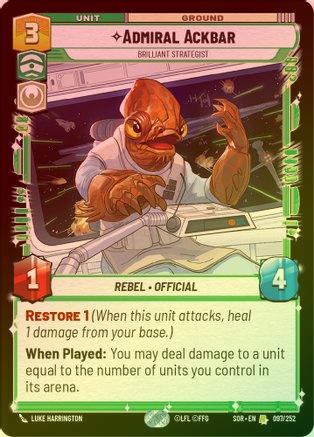 Admiral Ackbar - Brilliant Strategist - 097/252 - Rare (Foil)