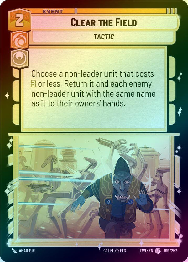Clear the Field - 199/257 - Uncommon (Foil)