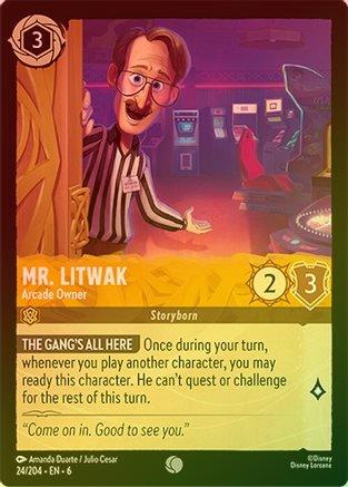 Mr. Litwak (Arcade Owner) - 24/204 - Common (Foil)