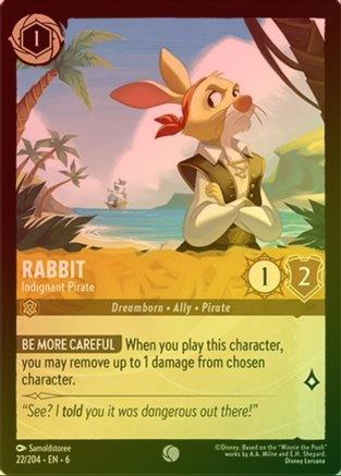 Rabbit (Indignant Pirate) - 22/204 - Common (Foil)